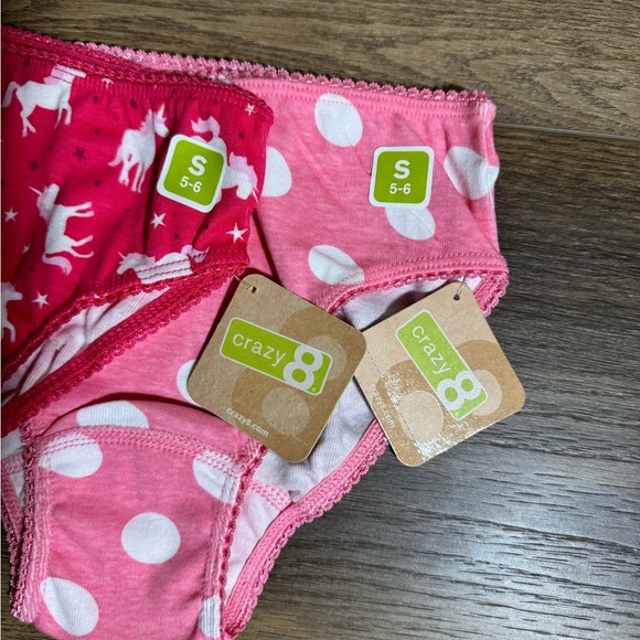 Crazy 8 girls panties - 2 pairs - size 5/6 - Picture 2 of 3